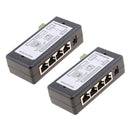 4 Ports POE Injector Over Ethernet Power Splitter Supply Module (Pack of 2)