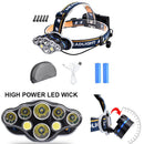 T6+XPE+COB LED Headlight USB Rechargeable Outdoor Work Light Lamp Head Torch AU