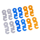 12 PCS Tent Cord Tensioners Rope Adjusters Guy Line Tighteners Fasteners Clip