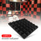 10pcs Soundproofing Foam Pads Studio Room Sound Treatment Foam (Black) A#S