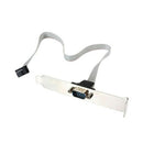 1 Port 28cm DB9 Serial Port Bracket to 10 Pin Header - Low Profile (PLATE 9 M7L5