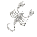 Clear Rhinestone Scorpion Animal Insect Costume Pin Brooch Jewelry Badge