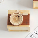 Nordic Simple Wooden Camera Ornament Storage Boxes Creative Multifunction O A6Y5