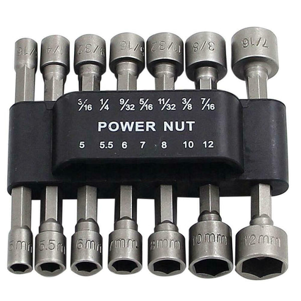 14pcs Torque Wrench Hex Socket Sleeve Head Bits Set 5-12mm Spanner Key Grip