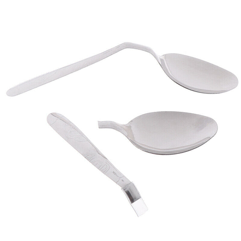 1Pair Magic Tricks Mind Bend Spoon Bending Gimmick Close-Up Prop t Bj