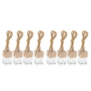 Pack of 8 6ML Car Hanging Perfume Bottle Essential Oil Vial Pendant Decor