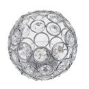 2Pcs 8cm Dia. Crystal Candelabra Wedding Centerpiece Candle Holder _Silver