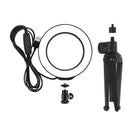 4.6 inch 3 Modes USB Dimmable LED Ring Vlog Video Lights + Desktop Tripod  IKF