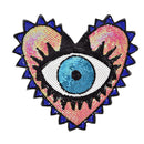 heart-shaped eye sequins embroidery clothing accessories appliqueflower patc JR