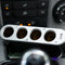 12V/24V In-Car USB Charger Four Sockets Cigarette Lighter with Fuse Mini Switch