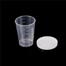 10Pcs 50Ml Plastic Liquid Measuring Cups Measuring Container With Cap Pip OZ