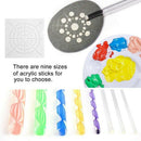 25Pcs/Set Mandala Rock Dotting Tools Kit Painting Coloring Drawing and Draf