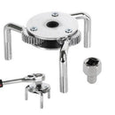 2 Way Oil Filter Wrench Auto Adjustable Universal 3-Jaw Remover For Car Tr NOR