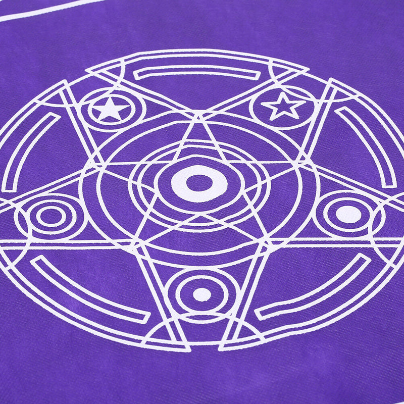1pc 49*49cm Tarot game tablecloth non-woven material board game purple color Z