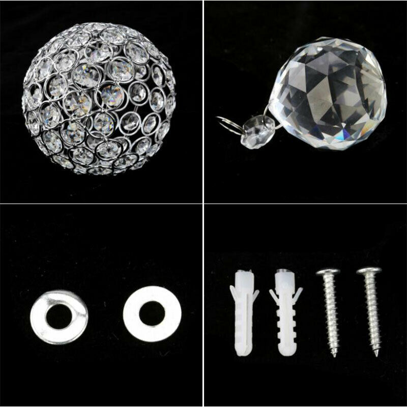 Crystal Wall Lamp Modern E27 Bulb Vanity Lights Sconce Bathroom Lighting Fix Hn