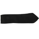 2" Wide Stripes Pattern Self Tie Skinny Necktie Black for Woman M2Y3