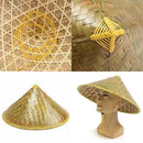Straw Bamboo Durable Chinese Oriental Sun Fish Hat Farmer B7B2 Coolie Rice P7Y6
