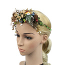 Fashion Pinecone Bird Garland Crown Headband Headdress Summer Boho Hair Band