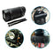 Universal PU Leather Bar Bags Motorcycle Side Bags Saddlebag Barrel Roll R3E4