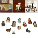 1 Set Statue Nativity Christmas Baby Jesus Manger Miniatures Present Table Deco