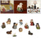 1 Set Statue Nativity Christmas Baby Jesus Manger Miniatures Present Table Deco