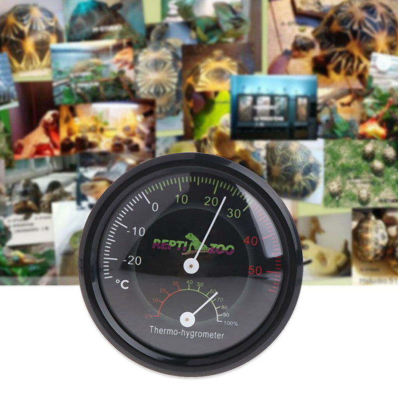 Tortoise Reptile Vivarium Terrarium Thermometer Thermo-hygrometer Humidity Gauge