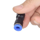 10pcs 6mm Pneumatic air quick push to connect fitting 1/4" OD straight tube FT