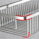 30Cm Wall Mounted Single Tier Bathroom Shelf Shampoo Shelves Basket Storage