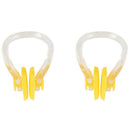 Yellow Clear Rubber Diving, Swimming Swimming Nose Clip Protection 2 Pcs F6P2