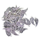 30x Alloy Angel Wings Pendants DIY Necklace Bracelet Jewelry Making Charms