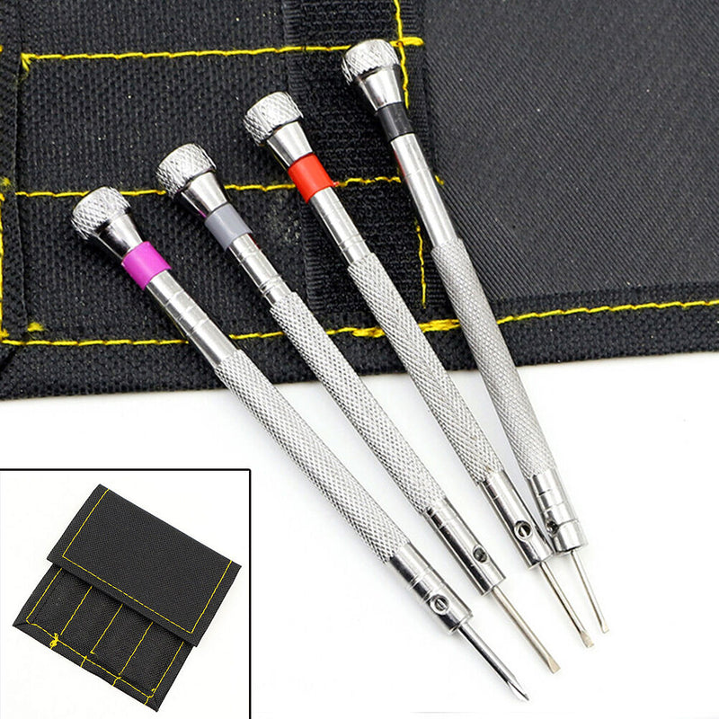 1.0-1.6mm 4pc Precision Flat Blade Slotted Screwdriver Watch Phone Repair Tool3C