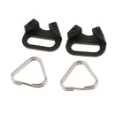 Universal Strap Triangle Split Ring Hooks Lug with Holder Caps 10mm for DSLR