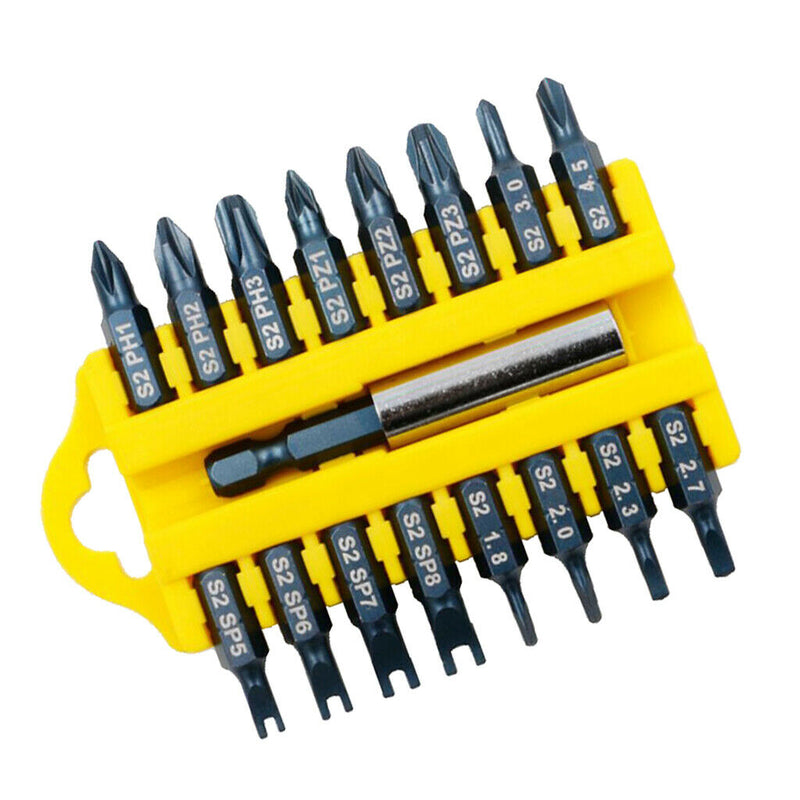 17Pcs Security Tamper Proof Multi-Bit Set Magnetic Holder Screwdriver Bits D