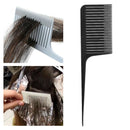 Professional Salon Weaving Highlighting Foiling Hair Comb Black
