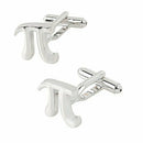 Stainless Steel Men Cuff Link Cufflinks - Letter Pi Shape
