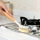 Kitchen Wooden Long Handle Cleaning Brush Pan Pot Bowl Tableware Dish Brush   Z