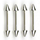 4x Surgical Steel Spike Nipple Shield Tongue Ring Body Piercing Jewelry Gift ï¼D