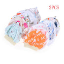 2pcs Cartoon Pattern Baby Hats Soft Comfortable Cotton Elastic Infant Hat ME