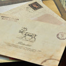 12pcs Retro Design Office Kid Holiday Stationery Mini Paper Ancient Envelope .