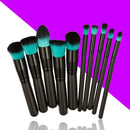 10Pc Makeup Brushes Tool Set Cosmetic Eyeshadow Face Powder Foundation Lip Brush