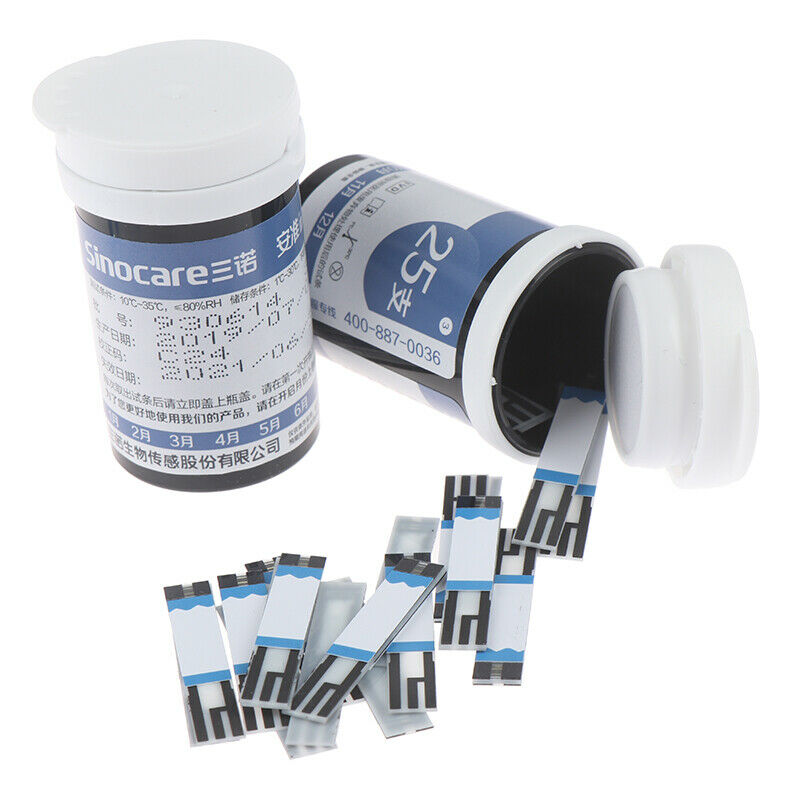 Diabetic Blood Glucose Test Strips 50 pcs + Test Paper 50 pcs Lancets Needles 3C