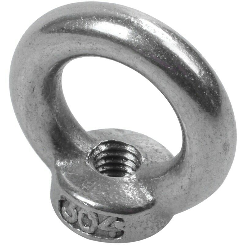 1 x M5 Thread Diameter 304 Stainless Steel Fruit Eye Round Lifting Ring A8H7