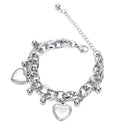 Hip Hop Sweet Heart-Shape Layered Bracelet Trend Bangle Accessories Jewelry Gift
