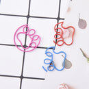 5Pcs Metal Claw Shaped Clips Bookmarks School Office Stationery Paper Clips JR