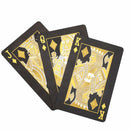 1x Waterproof Plastic Playing Card Game Black Poker Cards Waterproof  PokerB Hn