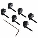 6Pcs Zinc Alloy Headless Electric Bass Guitar String Locking Nut Set Deluxe