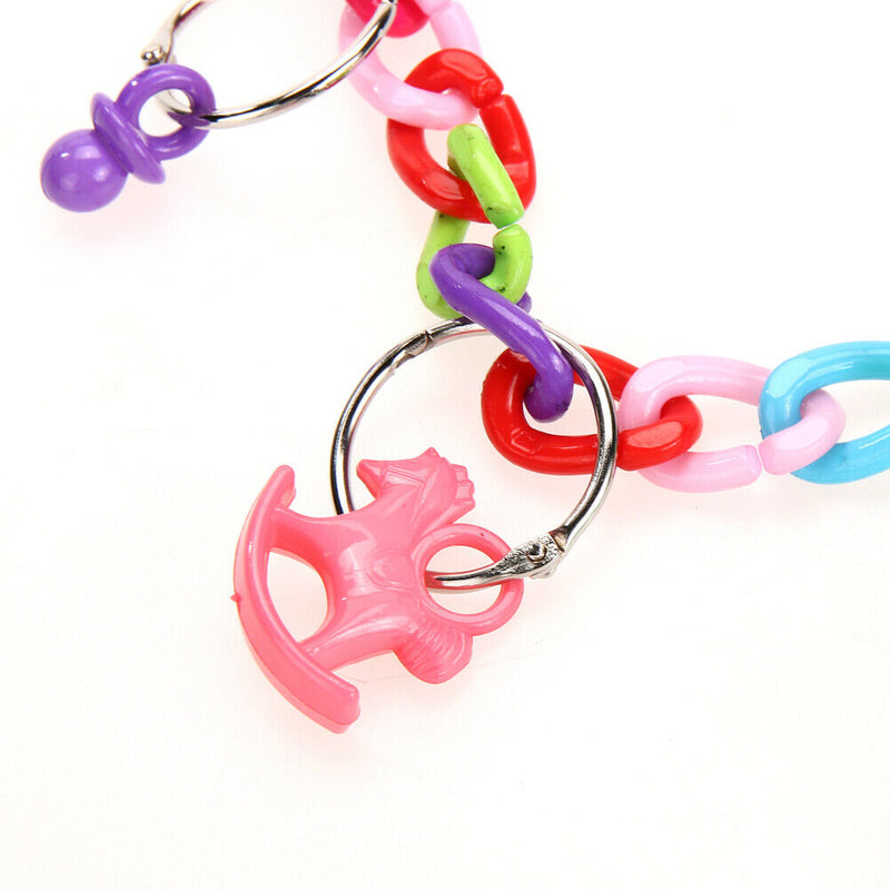 Acrylic Chew Swing Climb Ladder Scratcher Bites Toys For Cockatiel Parakeet