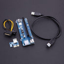6 Pin PCI Express Riser Card 1X to 16X Extender USB 3.0 Cable for BTC Miner