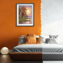 5D DIY Diamond Painting Riverside Boat Hut Full Drill Rhinestone Picture