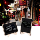 12Pcs DIY Assembled Mini Blackboard Wooden Message Wedding Party Labels